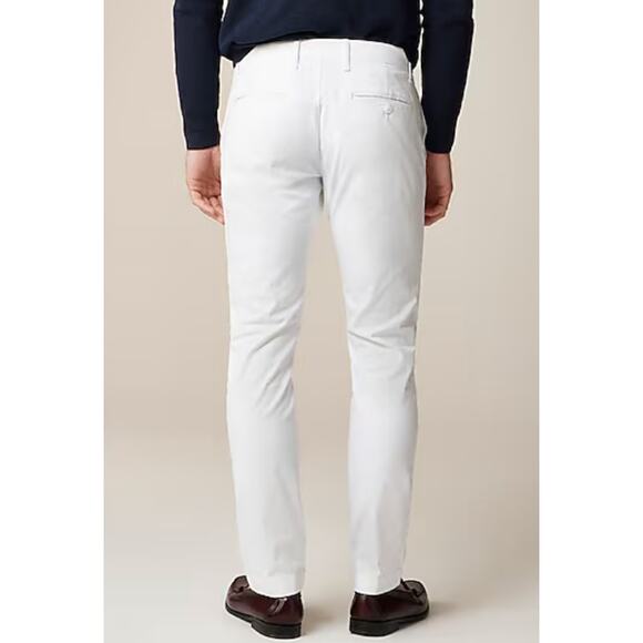 NWT J. Crew 484 Slim Fit Chino Pant 29 x 32 Men White Khaki Trouser J.Crew AR885 - Picture 3 of 5